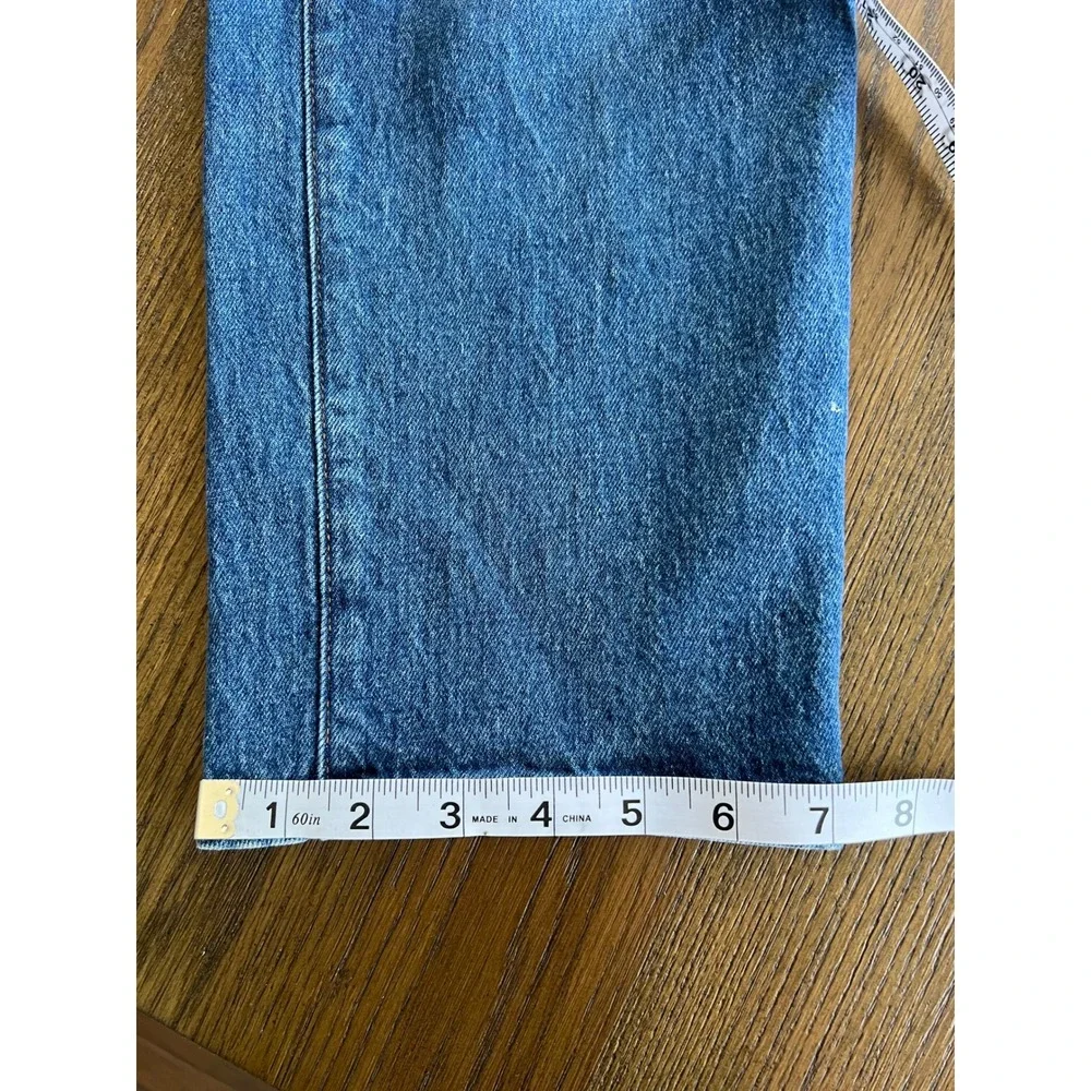 Madewell Perfect Vintage Straight Jeans Denim High Rise Blue 27 Mom Jeans preppy